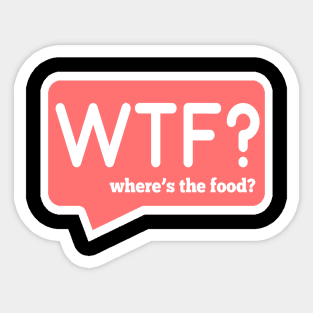 Wheres the food Sticker